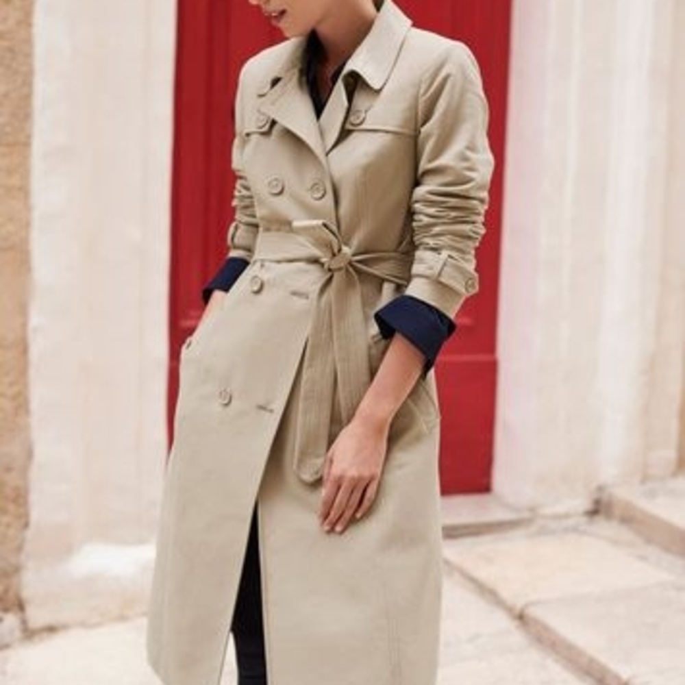 Long Tall Sally Tan Trench Coat